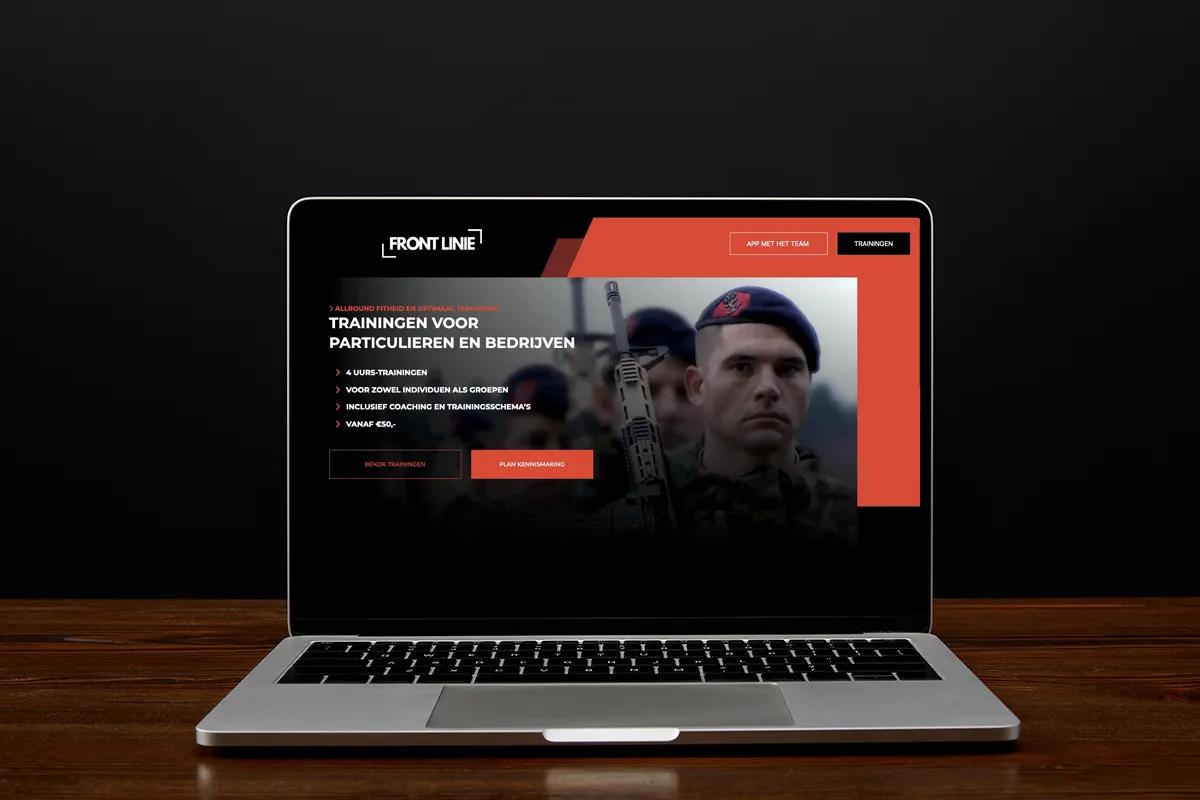 Maatwerk website en CMS voor coachingsbedrijf De Frontlinie